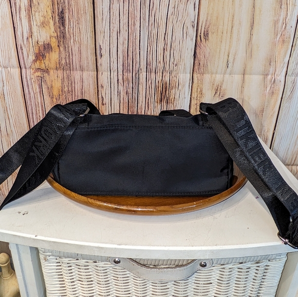 Mini Botkier Black Vinyl and Cloth Backpack in Great Condition - Picture 4 of 7